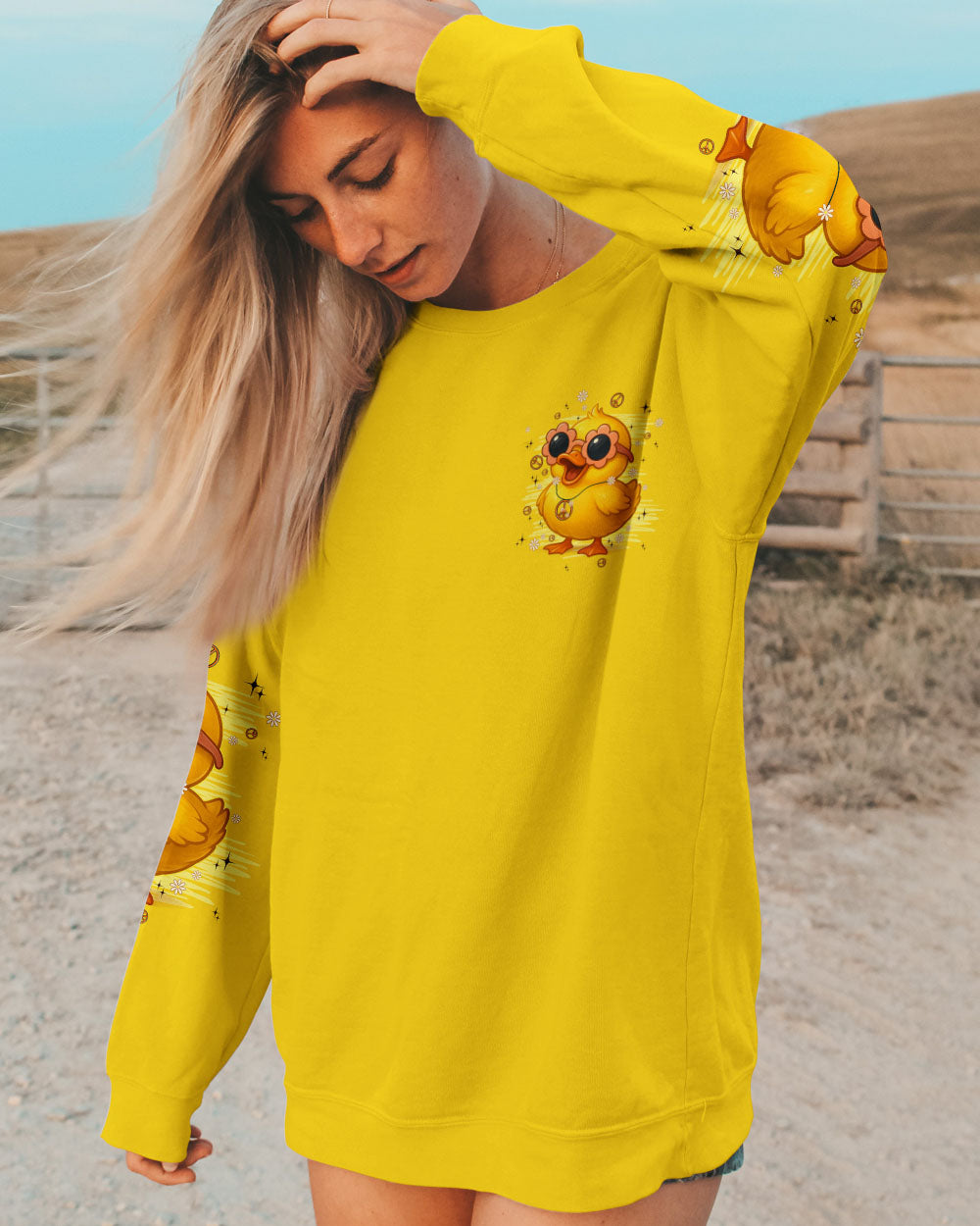 I'M NOT SHORT DUCK HIPPIE ALL OVER PRINT - TYPQ0708251