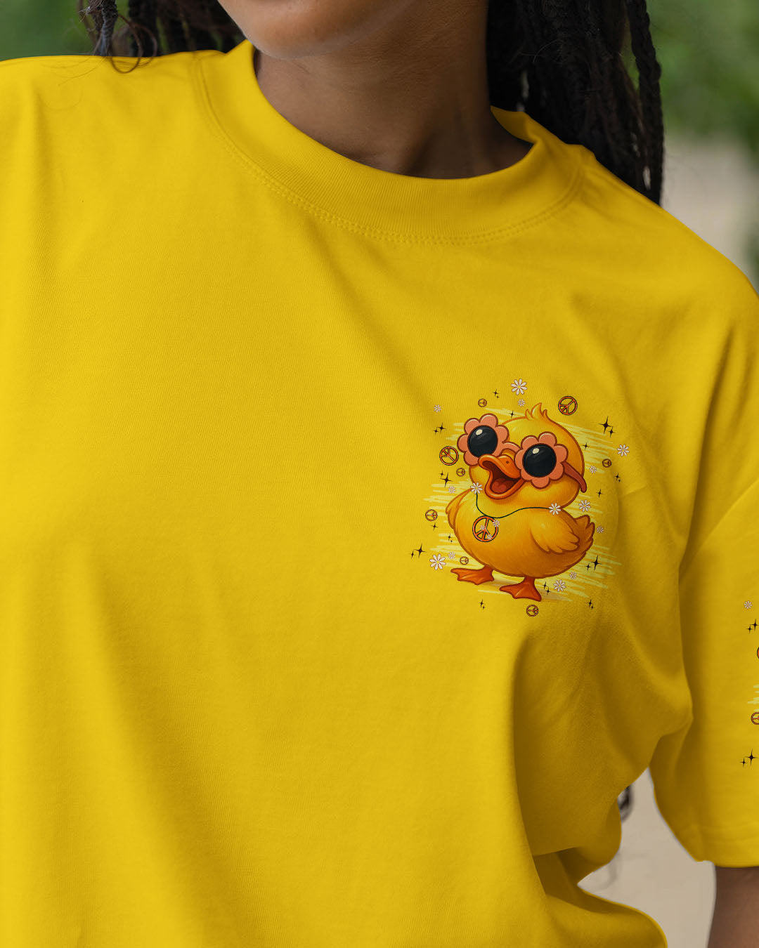 I'M NOT SHORT DUCK HIPPIE ALL OVER PRINT - TYPQ0708251