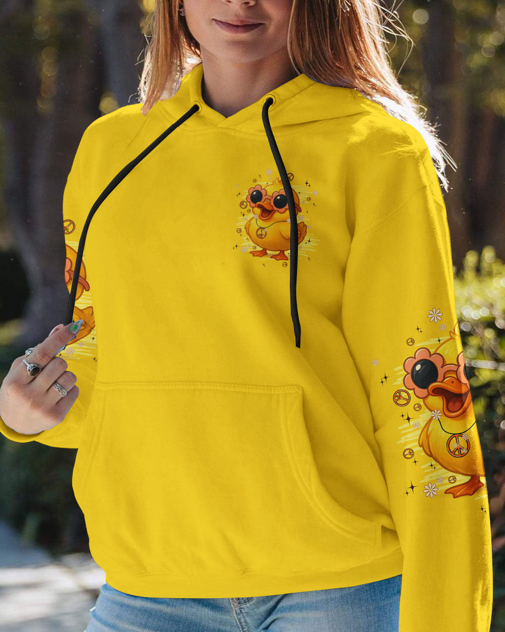 I'M NOT SHORT DUCK HIPPIE ALL OVER PRINT - TYPQ0708251