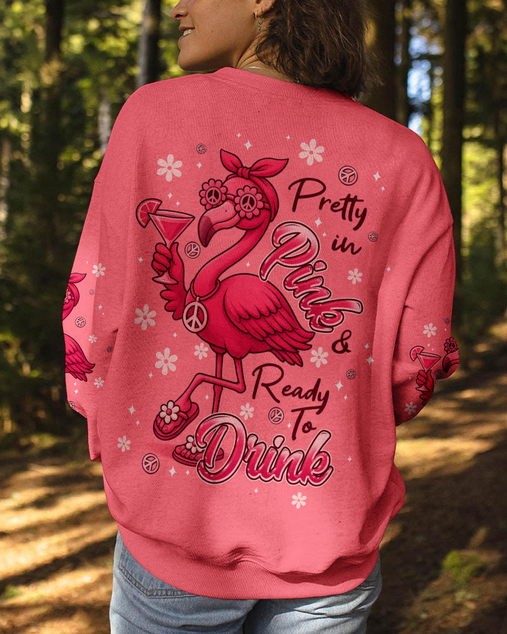 PRETTY IN PINK FLAMINGO ALL OVER PRINT - TYPQ1006251