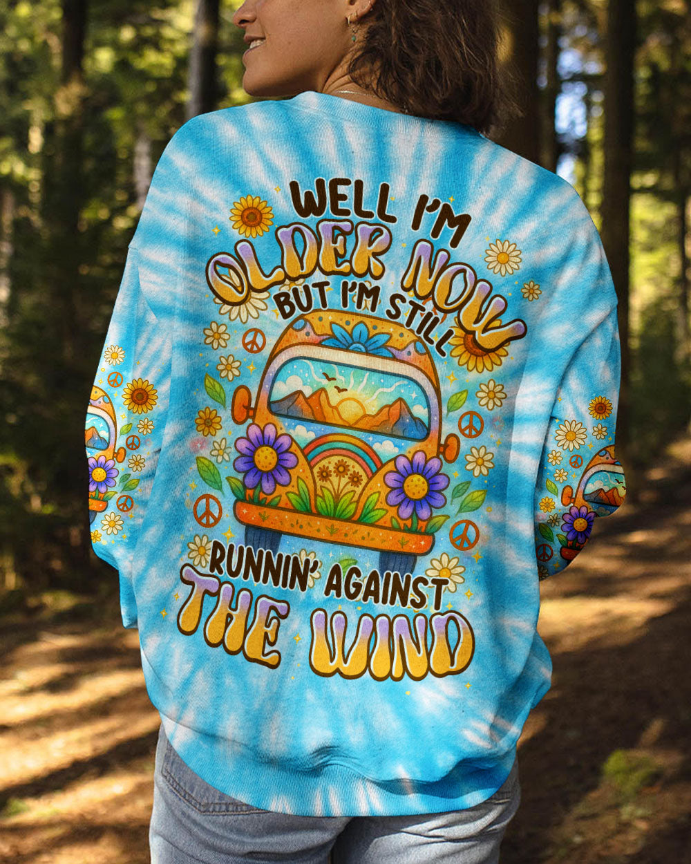 RUNNING AGAINST THE WIND CAR TIE DYE ALL OVER PRINT - TYPQ1406251