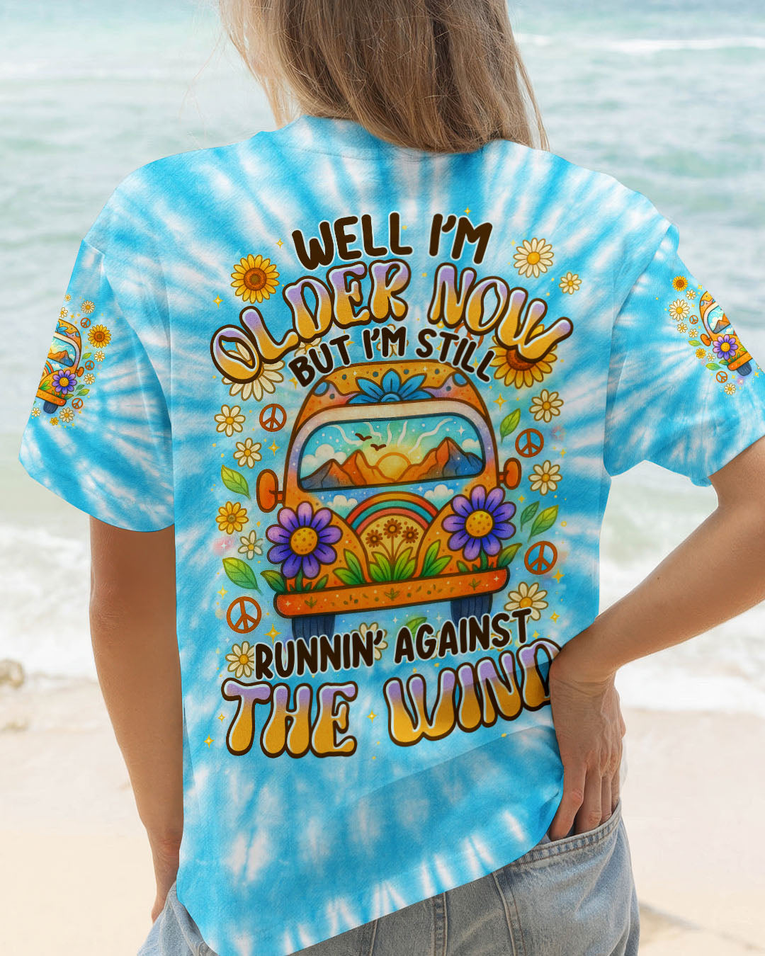 RUNNING AGAINST THE WIND CAR TIE DYE ALL OVER PRINT - TYPQ1406251