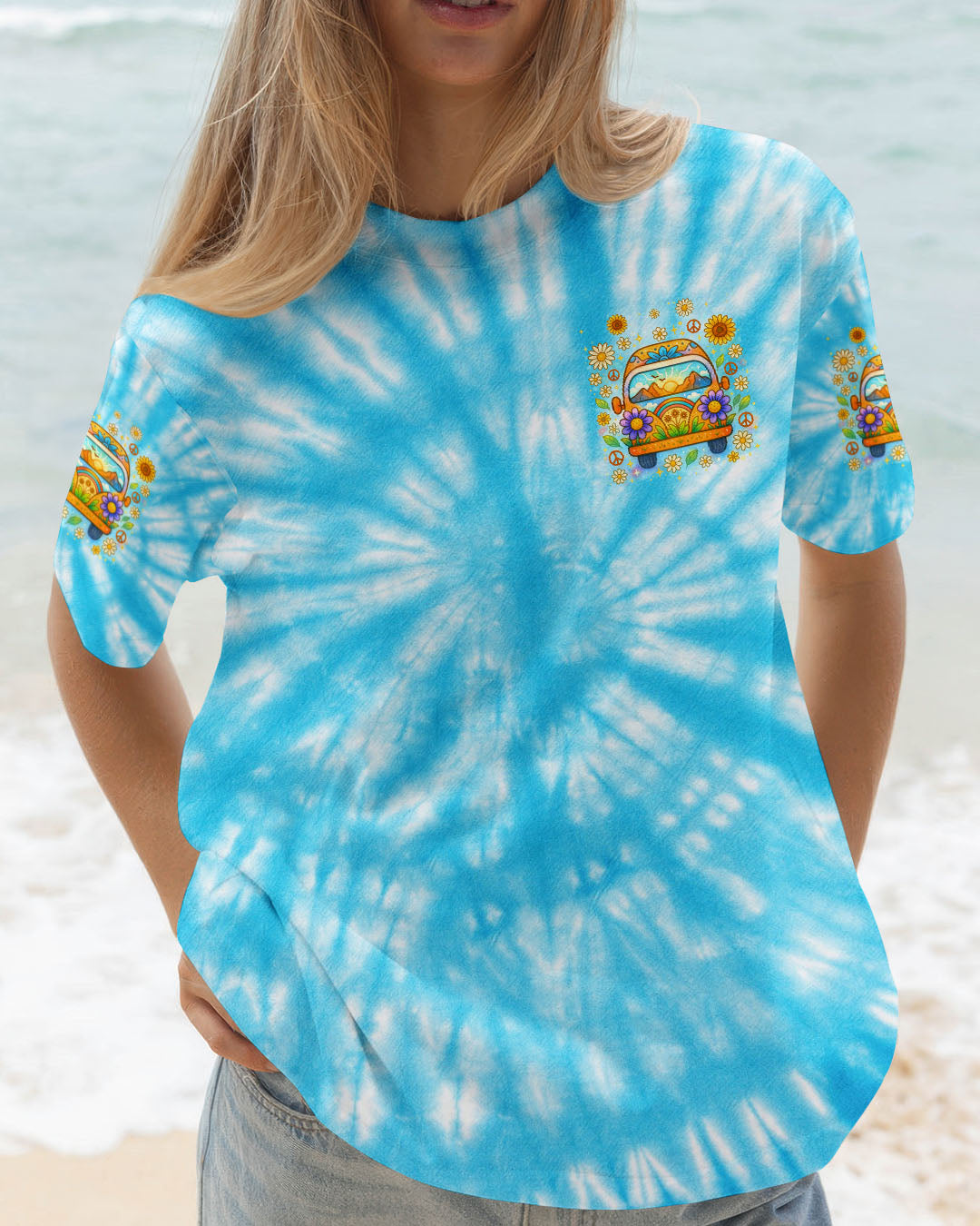 RUNNING AGAINST THE WIND CAR TIE DYE ALL OVER PRINT - TYPQ1406251