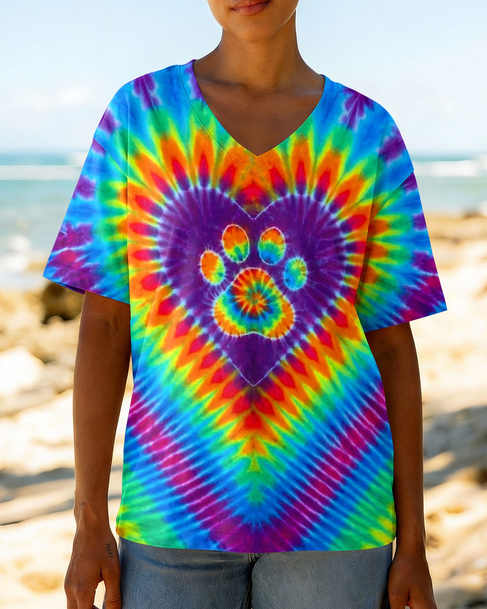 COSMIC PAW HEART ALL OVER PRINT - TYPQ1603262