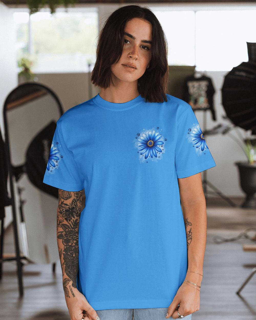 IN A WORLD WHERE YOU CAN BE ANYTHING BE KIND FLOWER ALL OVER PRINT - TYPQ1710251