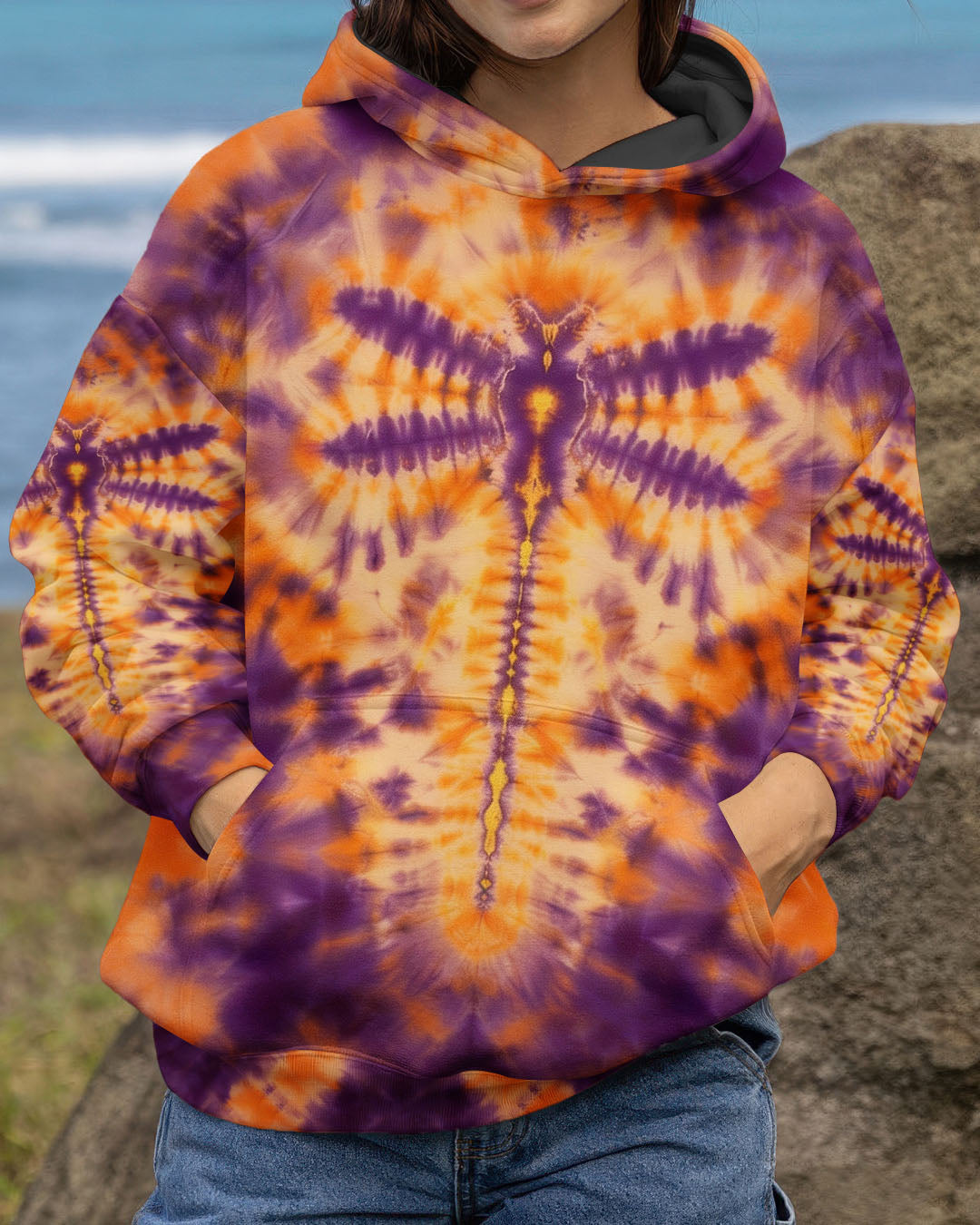 DRAGONFLY TIE DYE COLORFUL ALL OVER PRINT - TYPQ1712251