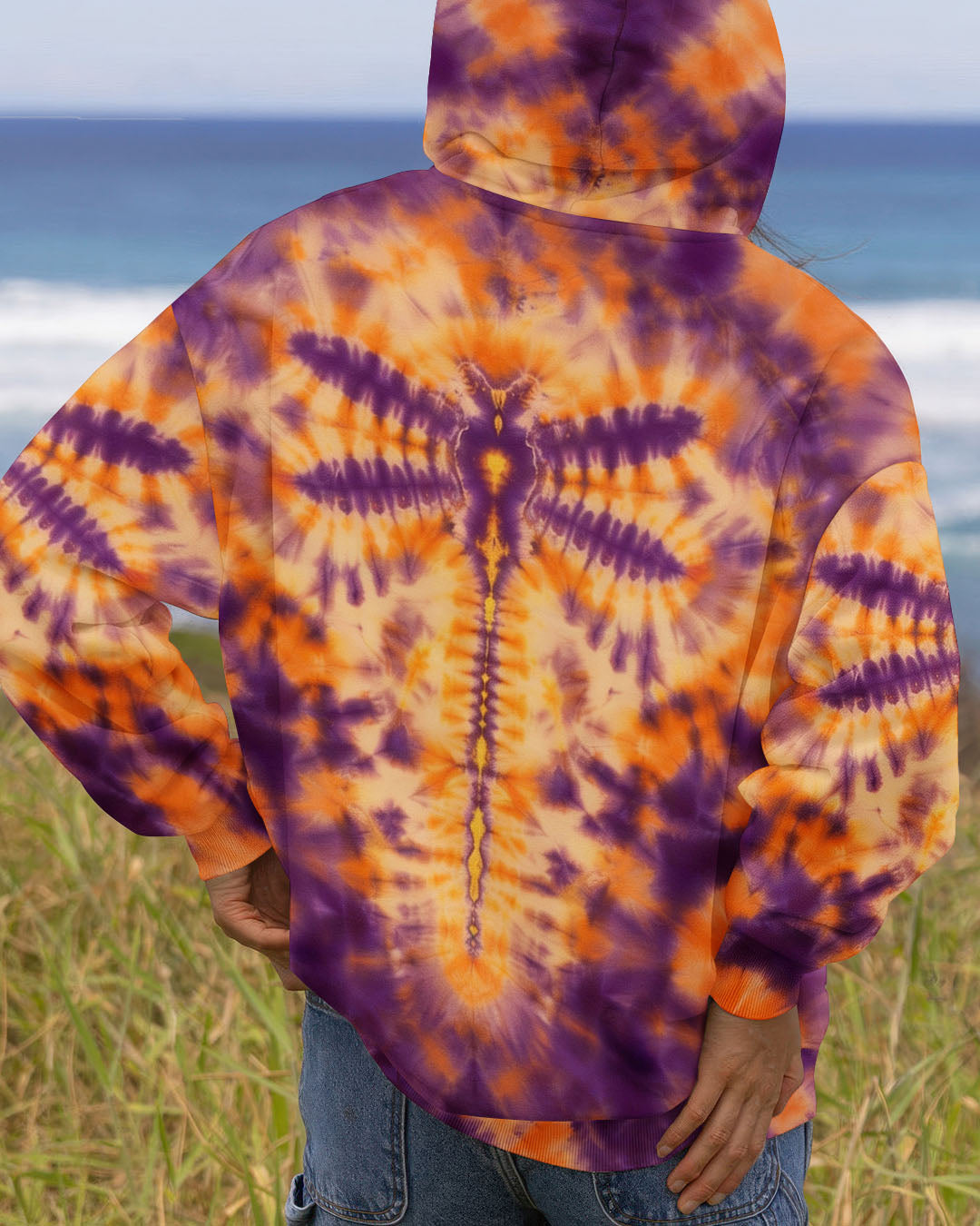 DRAGONFLY TIE DYE COLORFUL ALL OVER PRINT - TYPQ1712251