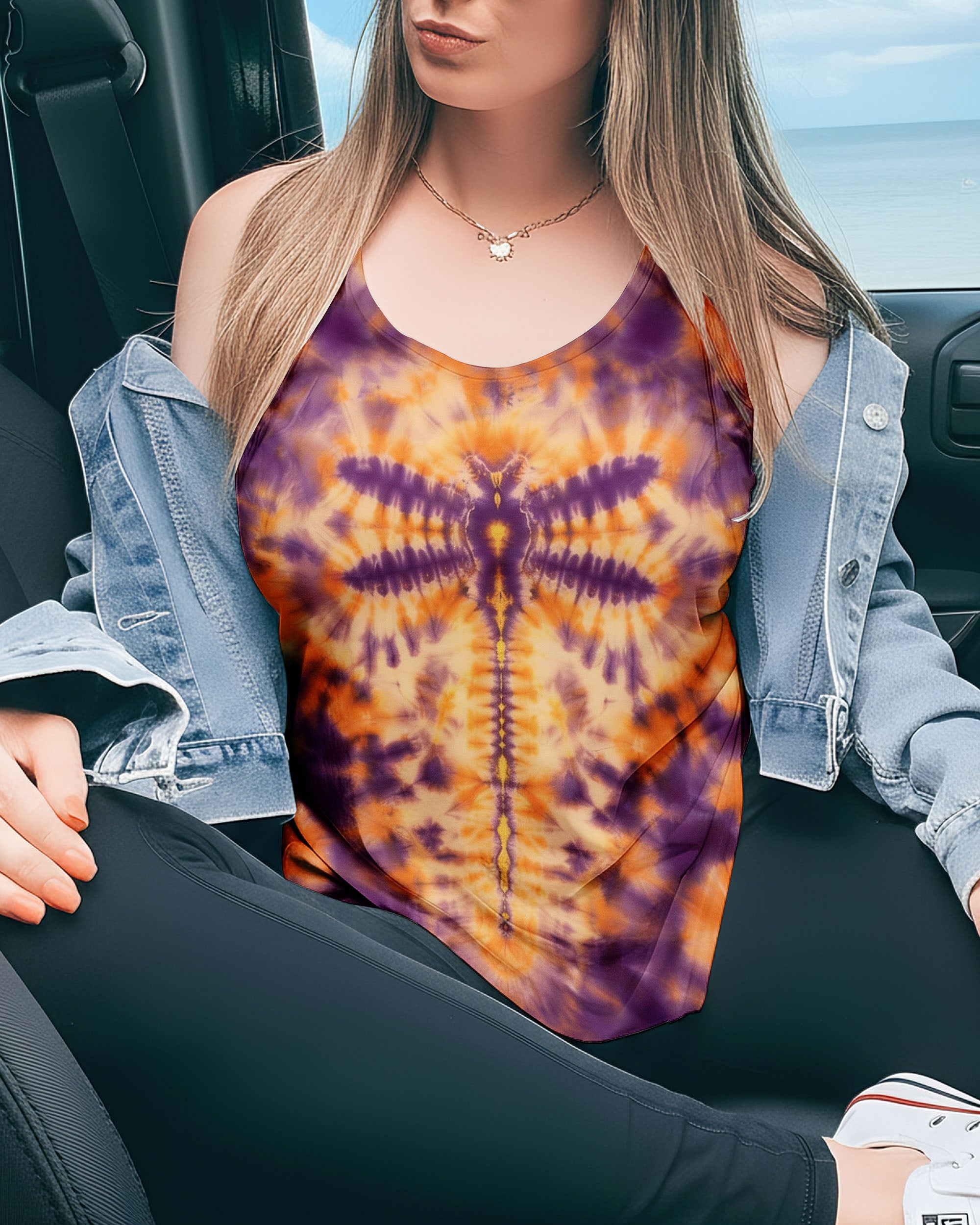 DRAGONFLY TIE DYE COLORFUL ALL OVER PRINT - TYPQ1712251
