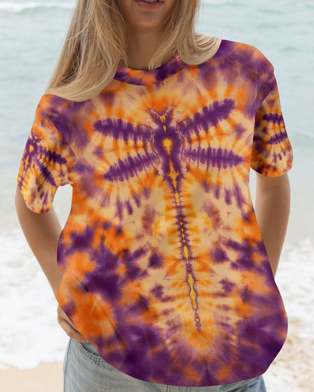 DRAGONFLY TIE DYE COLORFUL ALL OVER PRINT - TYPQ1712251