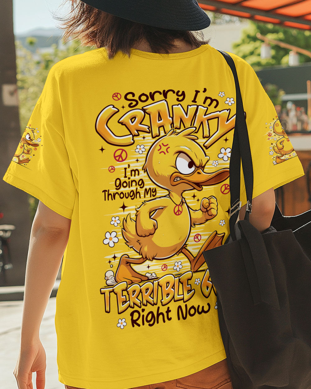 SORRY I'M CRANKY DUCK ALL OVER PRINT - TYPQ1809252