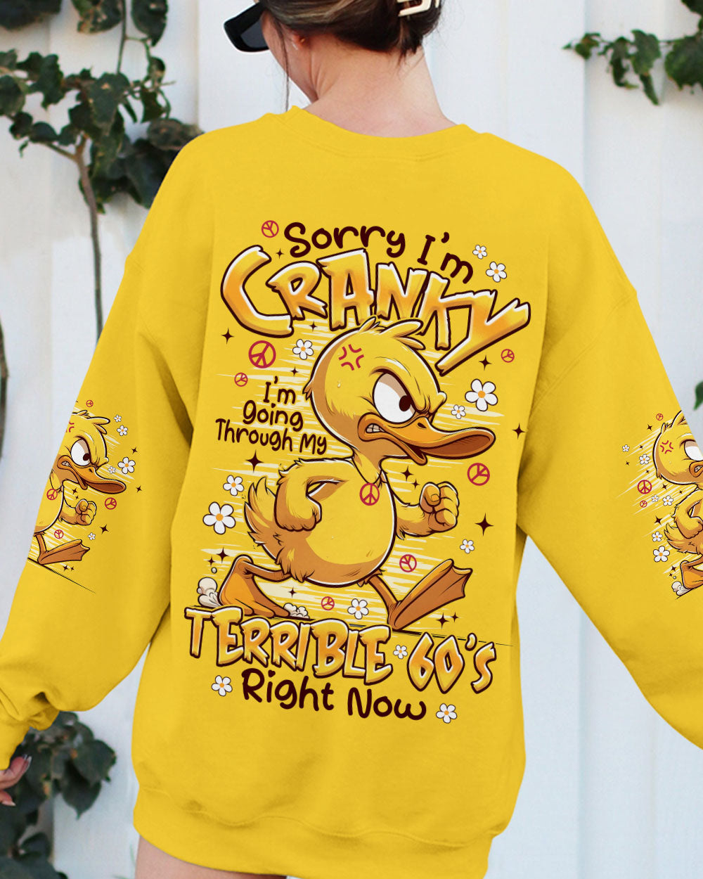 SORRY I'M CRANKY DUCK ALL OVER PRINT - TYPQ1809252
