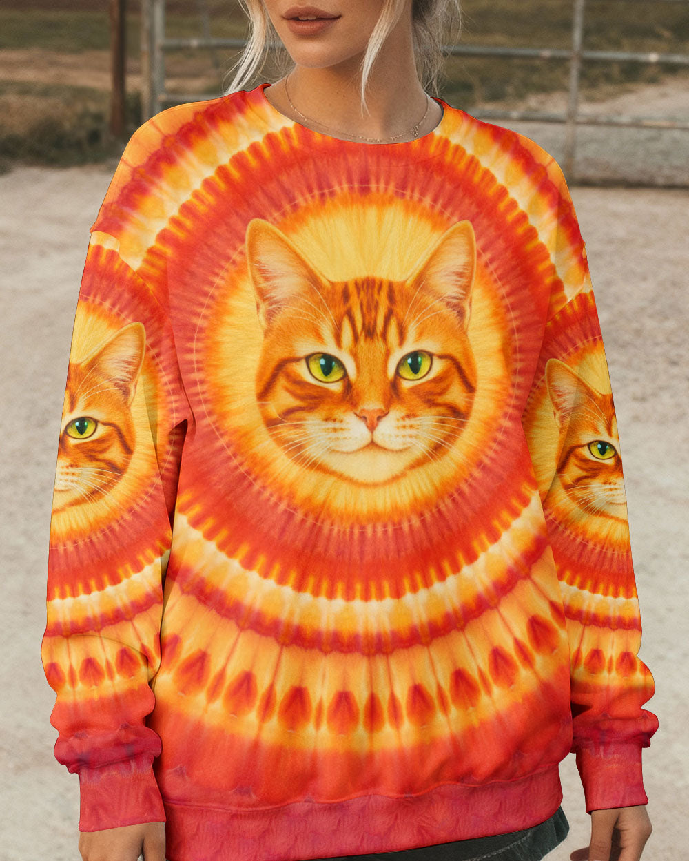 SOLAR CAT ALL OVER PRINT - TYPQ1901261