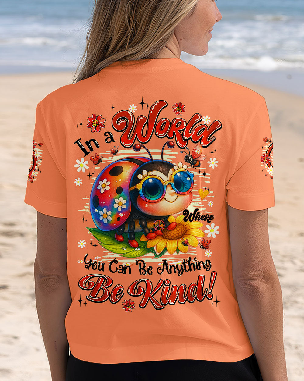 IN A WORLD YOU CAN BE ANYTHING BE KIND LADYBUG ALL OVER PRINT - TYPQ1906254