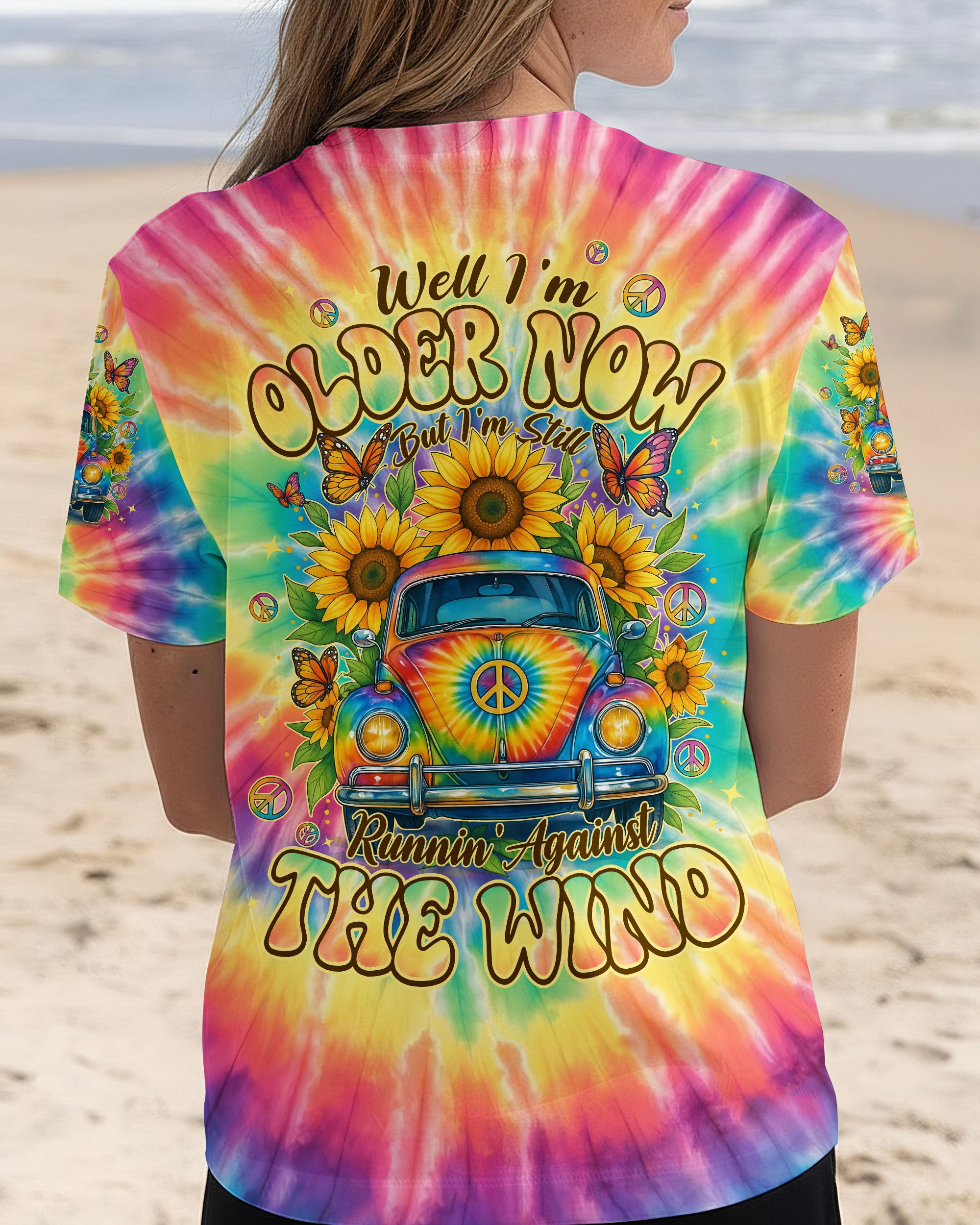 RUNNING AGAINST THE WIND CAR TIE DYE ALL OVER PRINT - TYPQ2111251