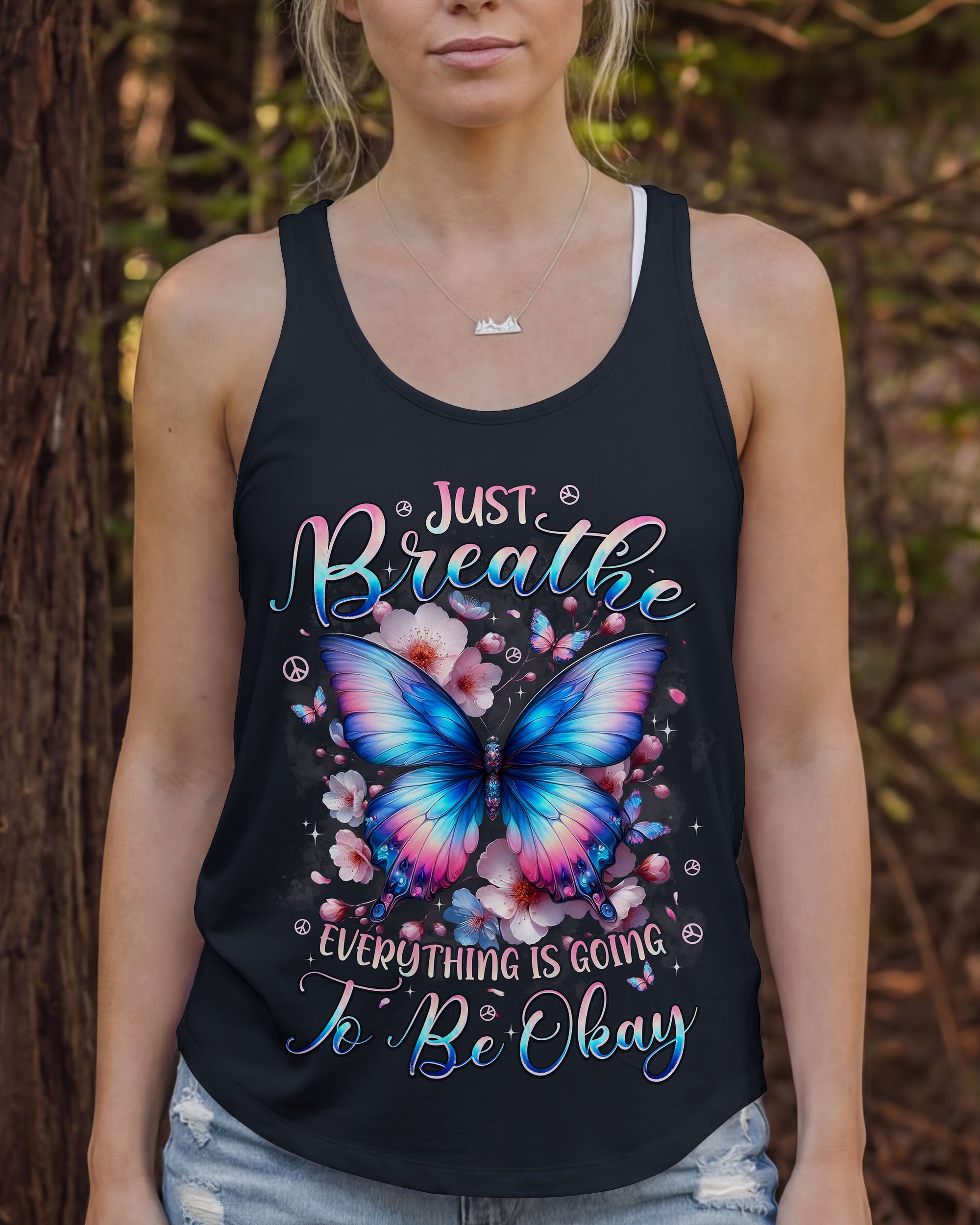 JUST BREATHE BUTTERFLY ALL OVER PRINT - TYPQ2201262