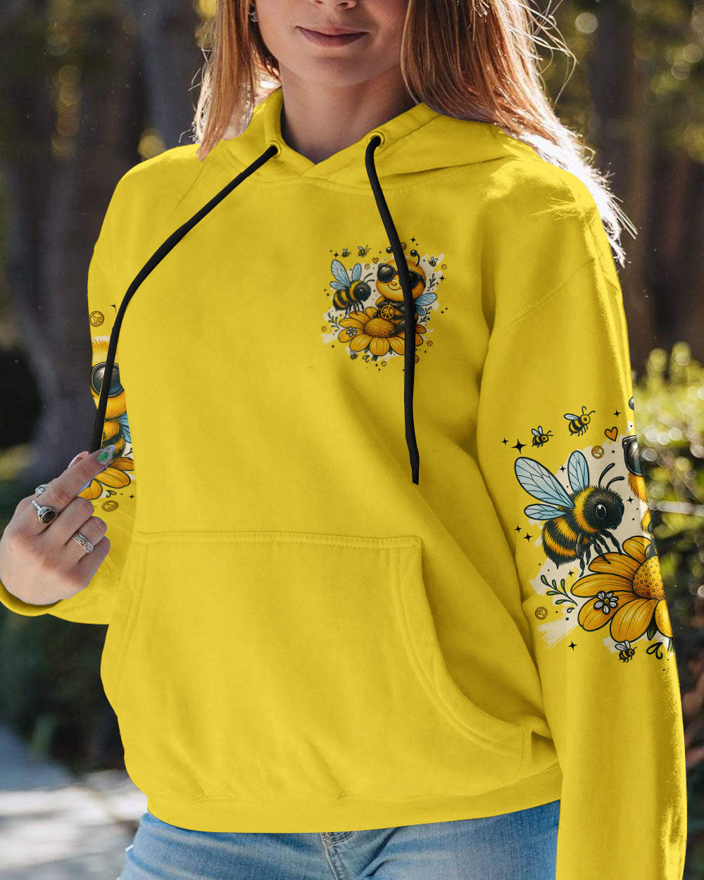 BEE COOL AND BEE KIND ALL OVER PRINT - TYPQ2306251