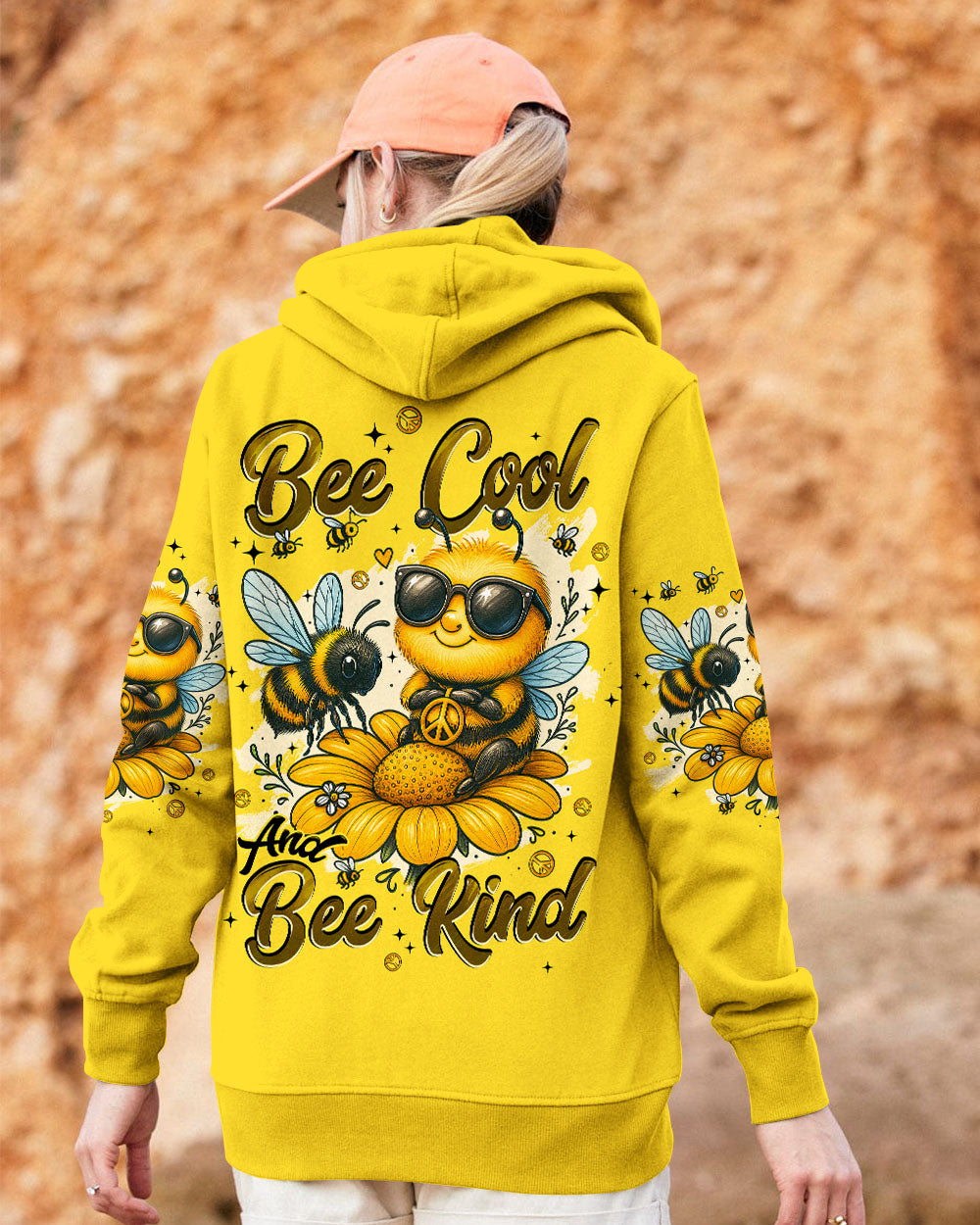 BEE COOL AND BEE KIND ALL OVER PRINT - TYPQ2306251
