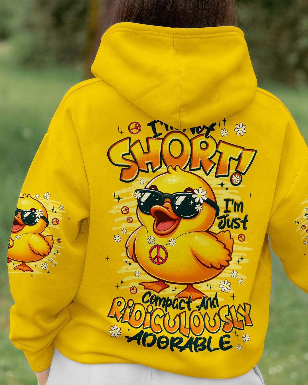I'M NOT SHORT DUCK HIPPIE ALL OVER PRINT - TYPQ2307253