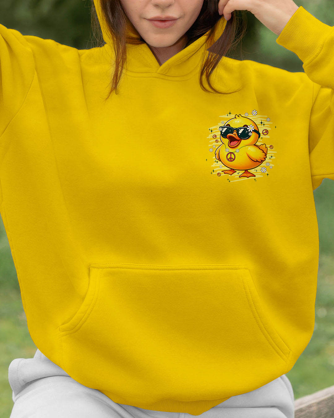 I'M NOT SHORT DUCK HIPPIE ALL OVER PRINT - TYPQ2307253