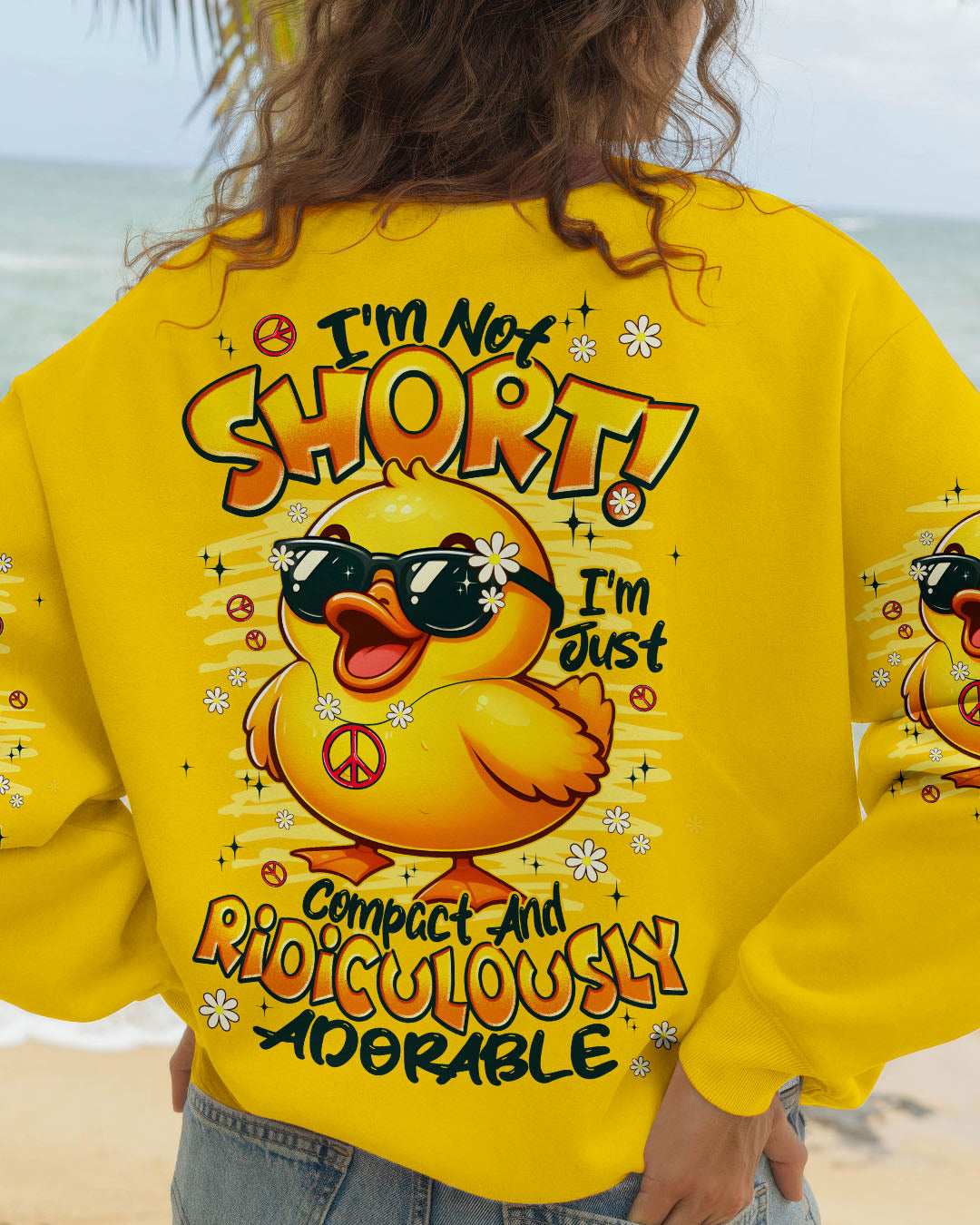 I'M NOT SHORT DUCK HIPPIE ALL OVER PRINT - TYPQ2307253