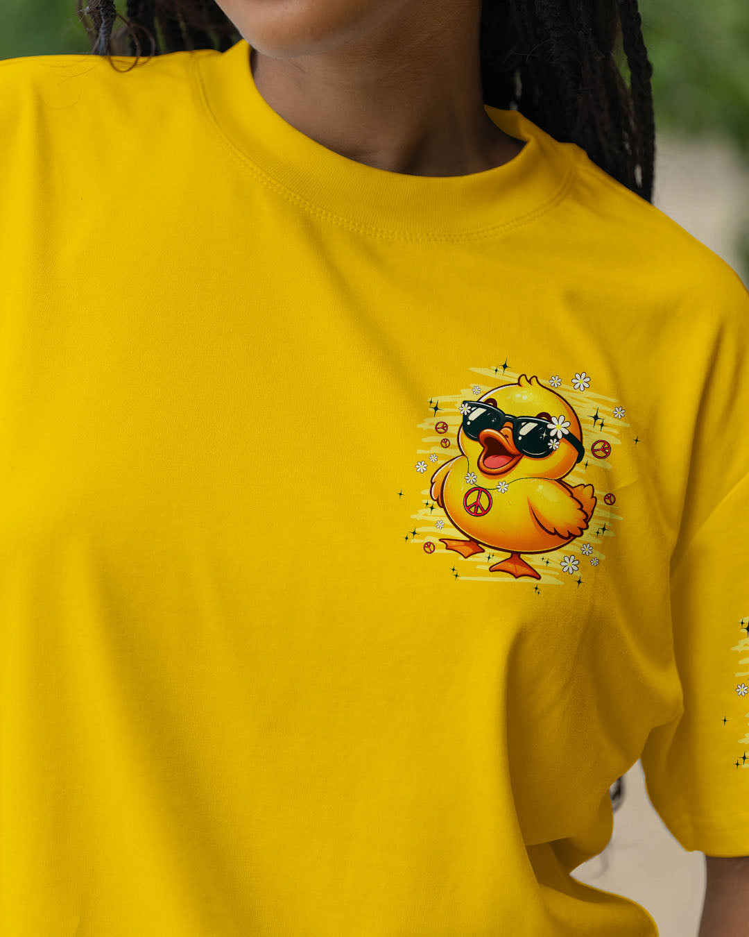 I'M NOT SHORT DUCK HIPPIE ALL OVER PRINT - TYPQ2307253