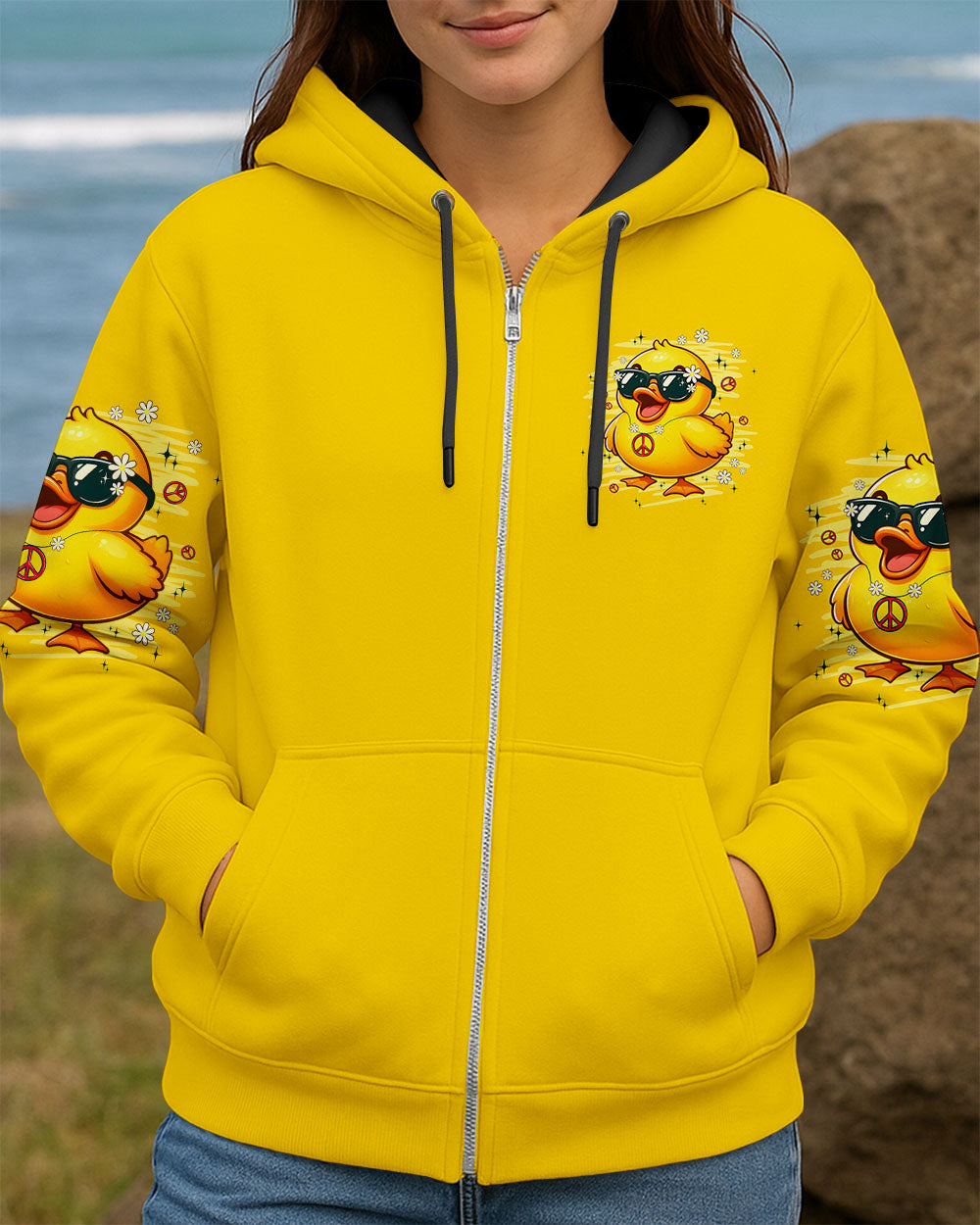 I'M NOT SHORT DUCK HIPPIE ALL OVER PRINT - TYPQ2307253