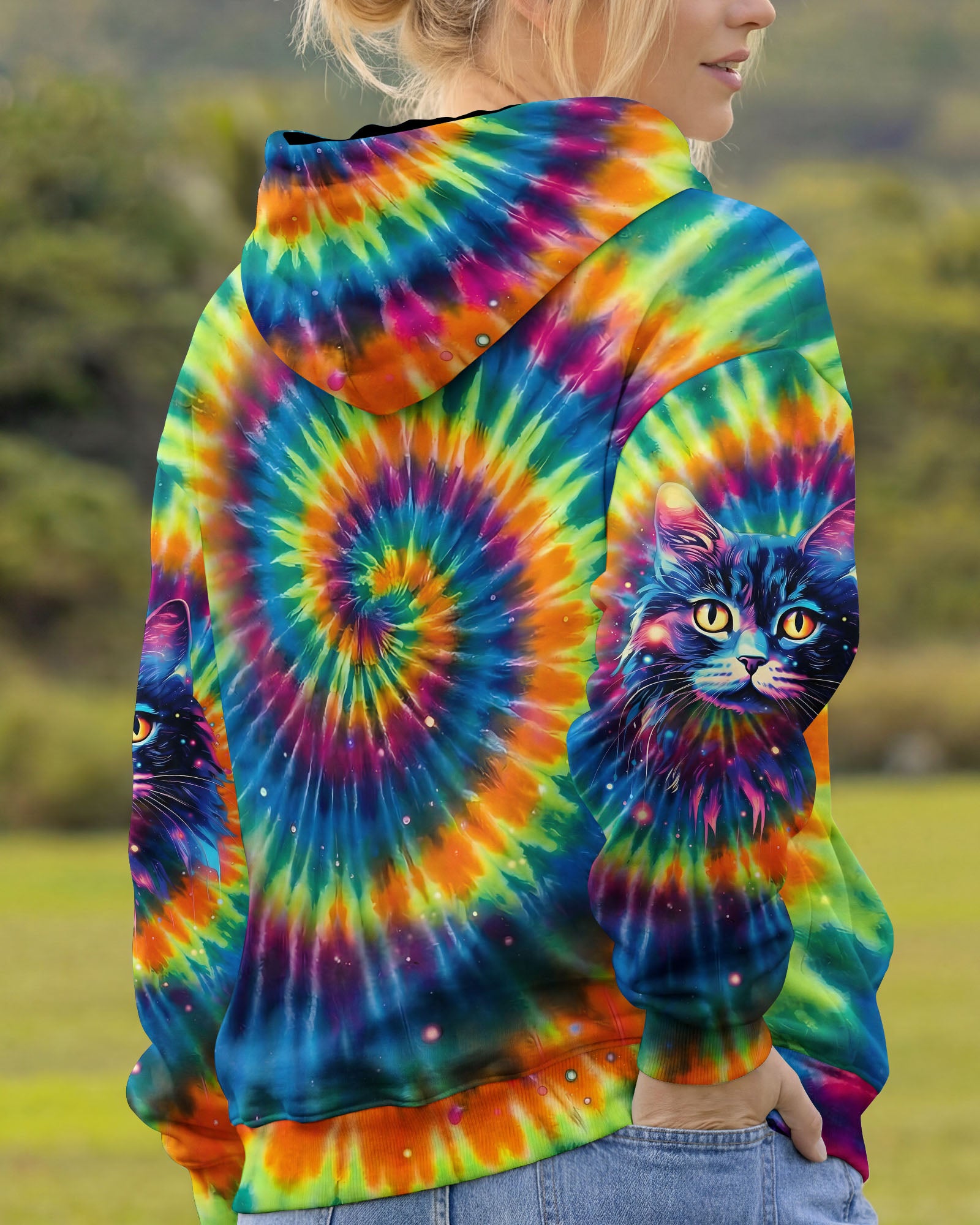 COLORFUL CAT ALL OVER PRINT - TYPQ2402262