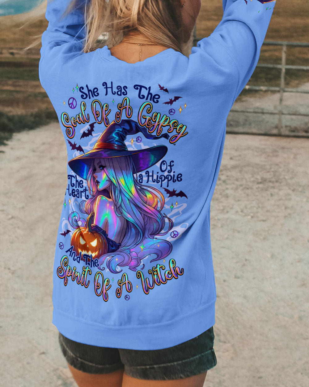 SPIRIT OF A WITCH HIPPIE HALLOWEEN ALL OVER PRINT - TYPQ2407253