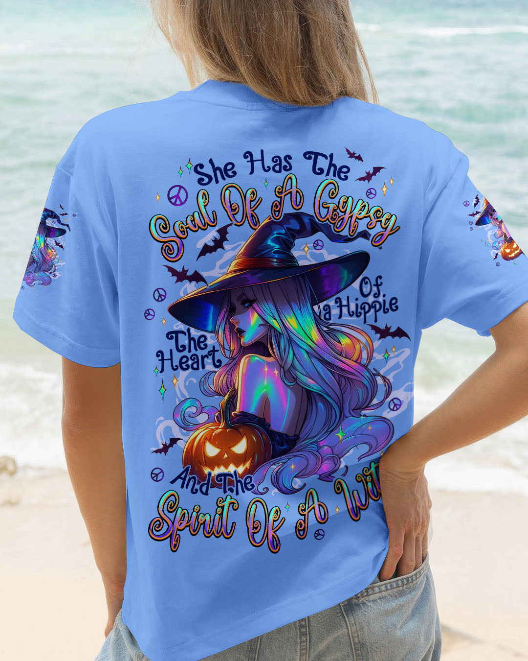 SPIRIT OF A WITCH HIPPIE HALLOWEEN ALL OVER PRINT - TYPQ2407253