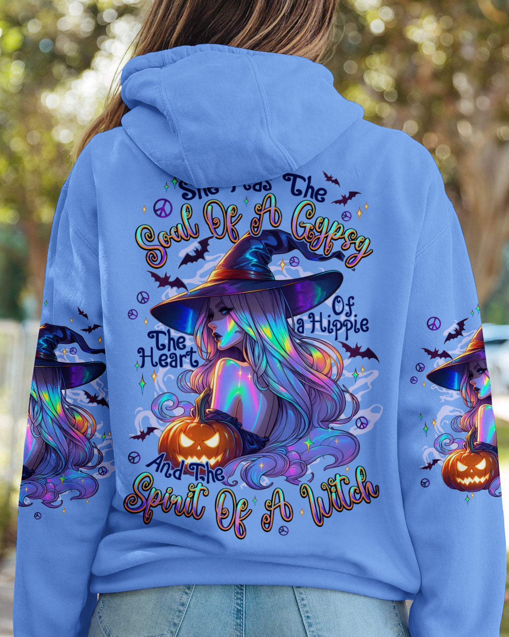 SPIRIT OF A WITCH HIPPIE HALLOWEEN ALL OVER PRINT - TYPQ2407253