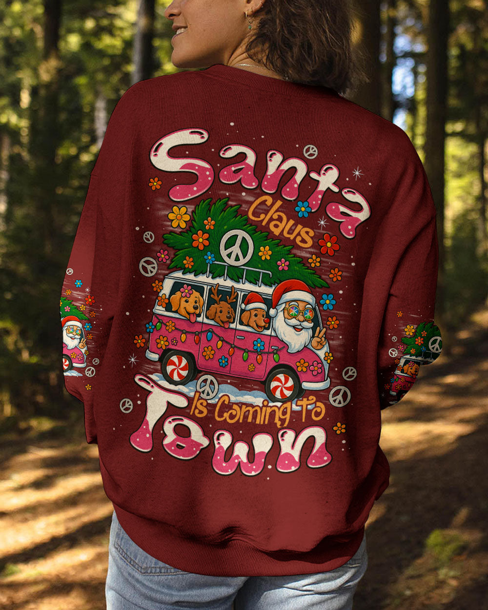 SANTA CLAUS IS COMING CHRISTMAS ALL OVER PRINT - TYPQ2410252