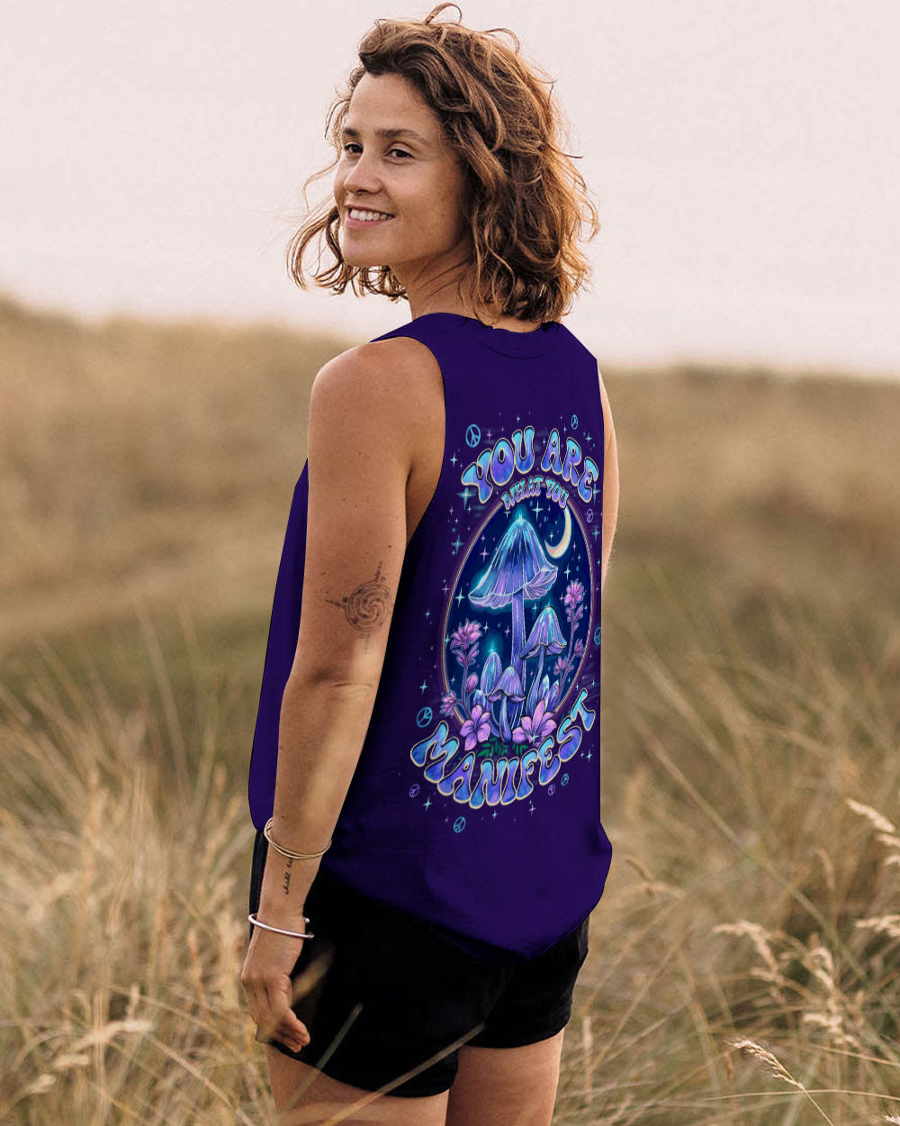 YOU ARE WHAT YOU MANIFEST MUSHROOM ALL OVER PRINT - TYPQ2508251