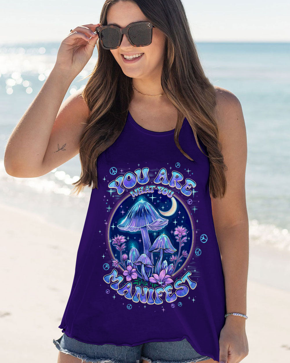 YOU ARE WHAT YOU MANIFEST MUSHROOM ALL OVER PRINT - TYPQ2508251