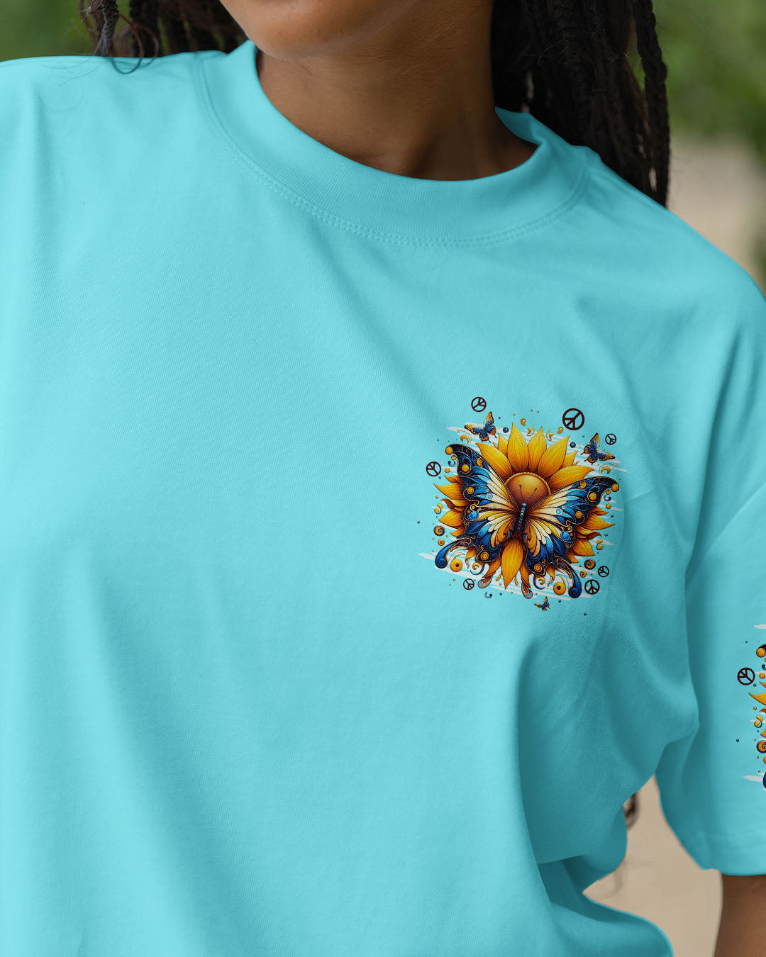 YOU ONLY LIVE ONCE BUTTERFLY SUNFLOWER ALL OVER PRINT - TYPQ2509251