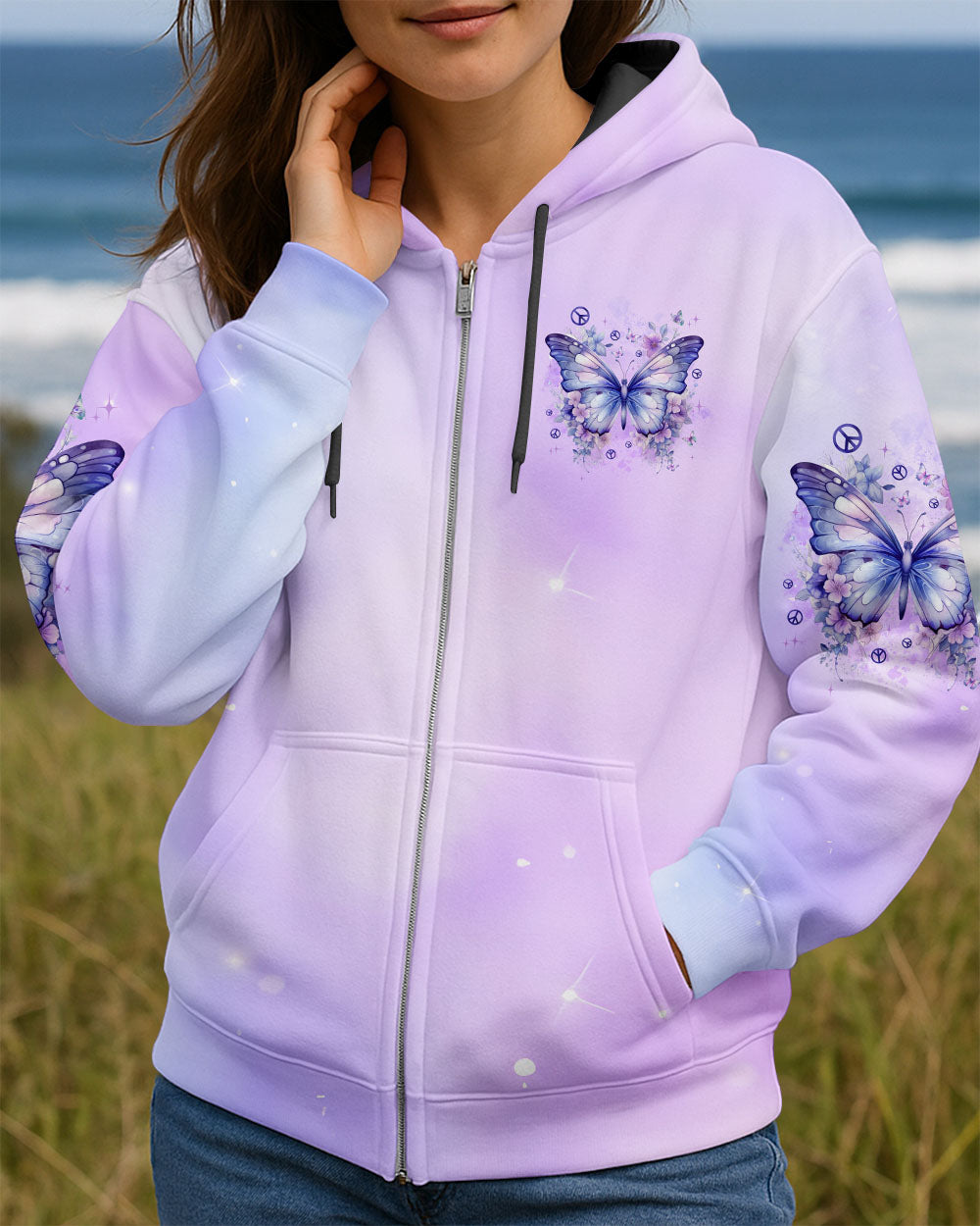 JUST BREATHE BUTTERFLY ALL OVER PRINT - TYPQ2609253