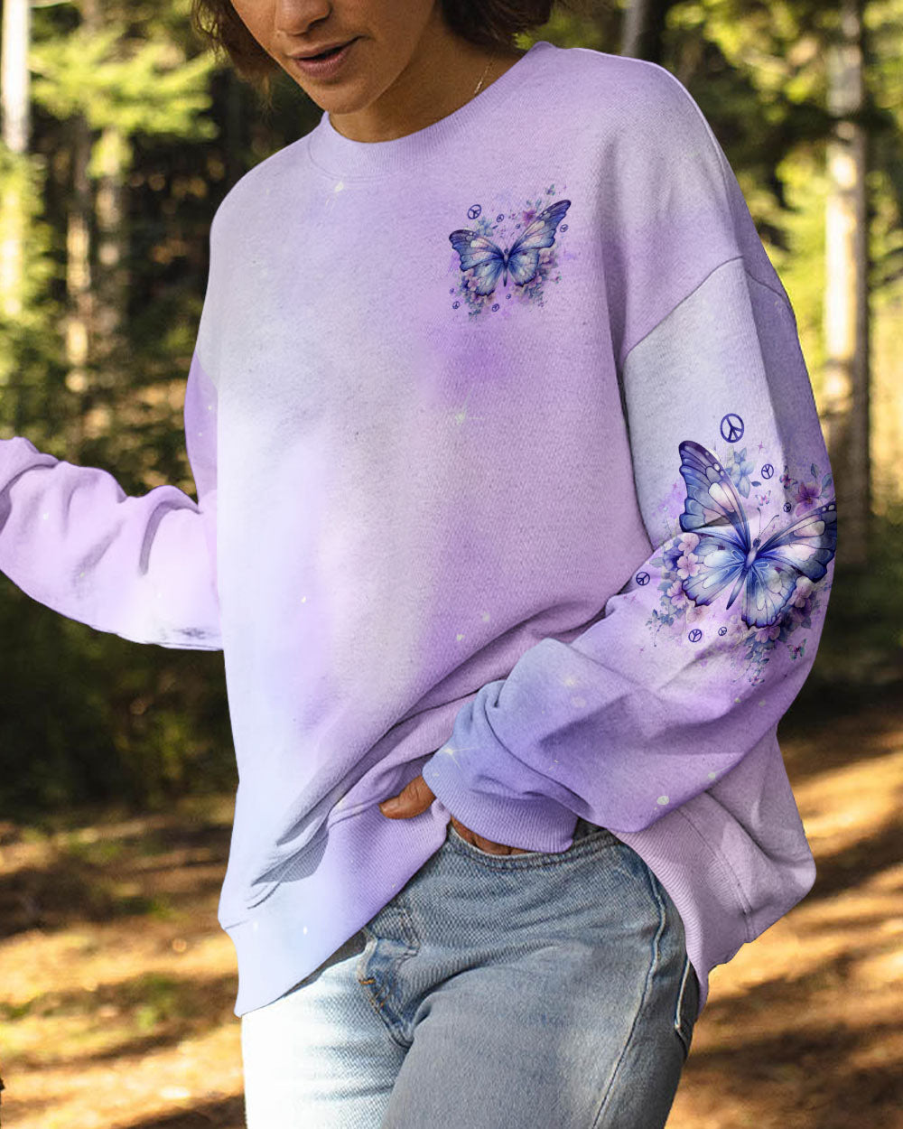 JUST BREATHE BUTTERFLY ALL OVER PRINT - TYPQ2609253