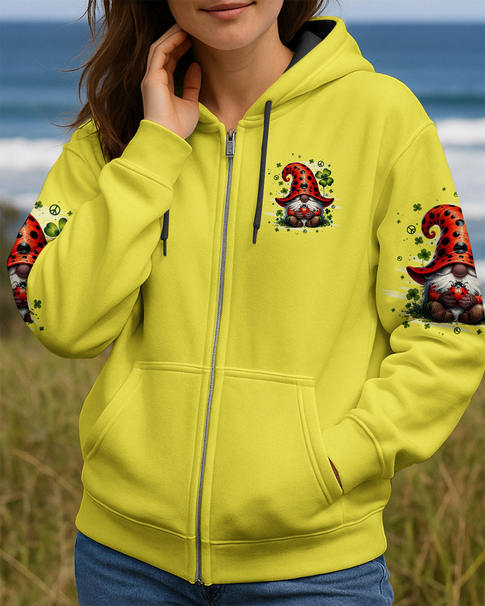 IN A WORLD WHERE YOU CAN BE ANYTHING BE KIND GNOME LADYBUG ALL OVER PRINT - TYPQ2706253