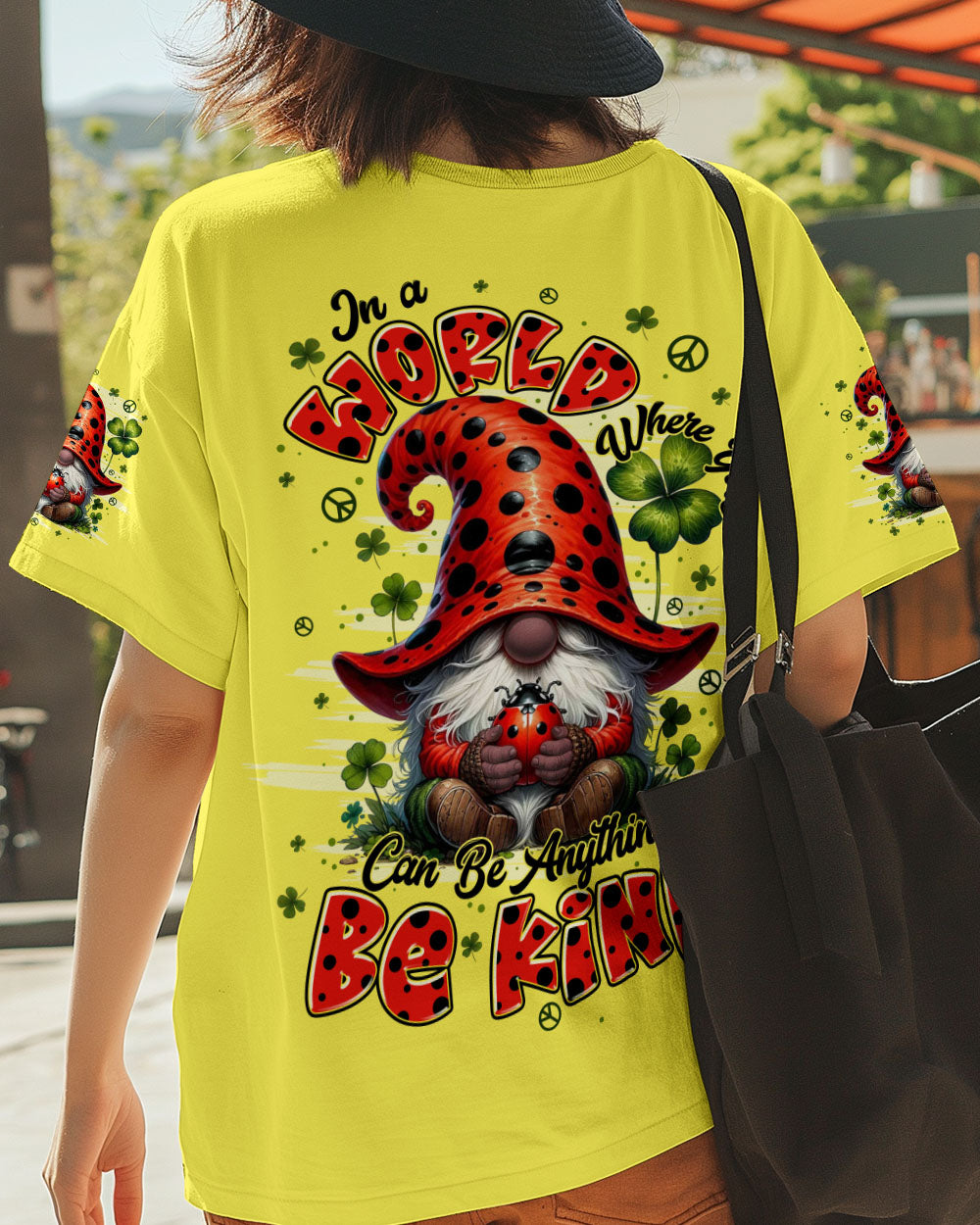 IN A WORLD WHERE YOU CAN BE ANYTHING BE KIND GNOME LADYBUG ALL OVER PRINT - TYPQ2706253
