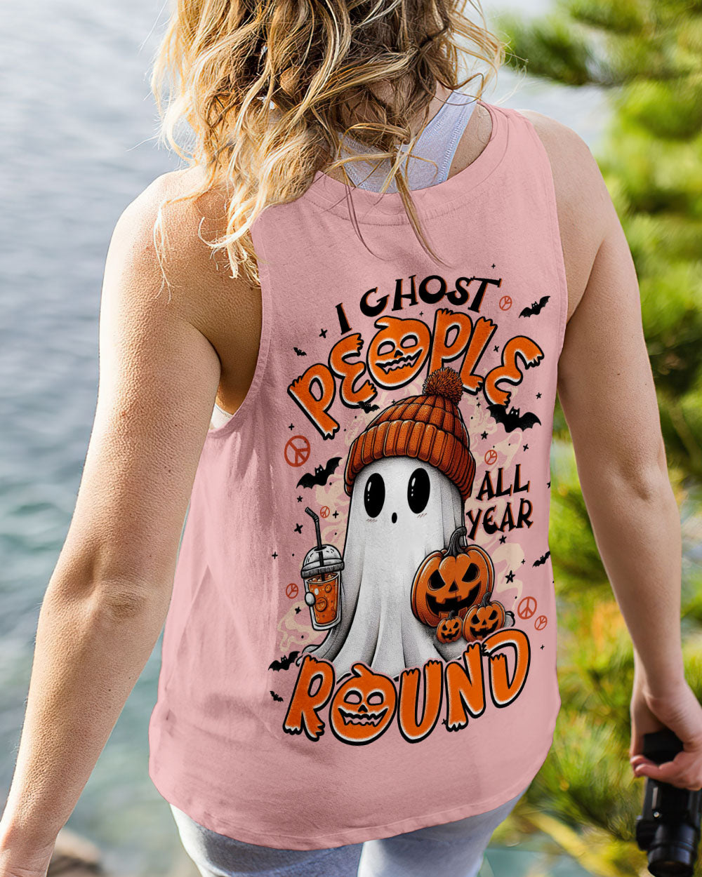 I GHOST PEOPLE ALL YEAR ROUND BOO HALLOWEEN ALL OVER PRINT - TYPQ2907251