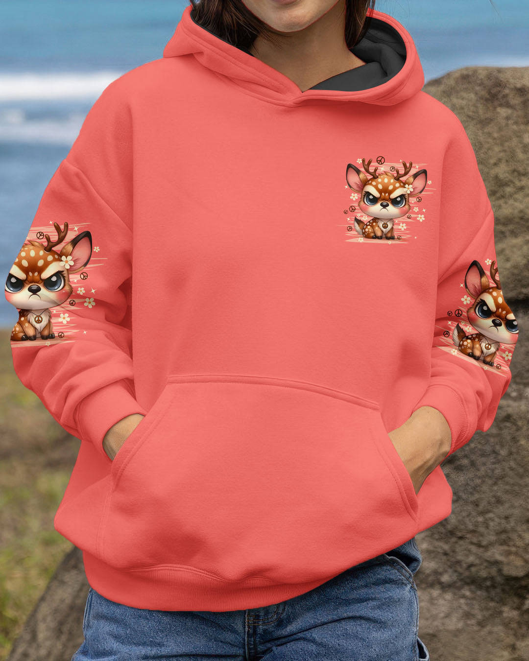 SORRY I'M CRANKY DEER ALL OVER PRINT - TYPQ3009251