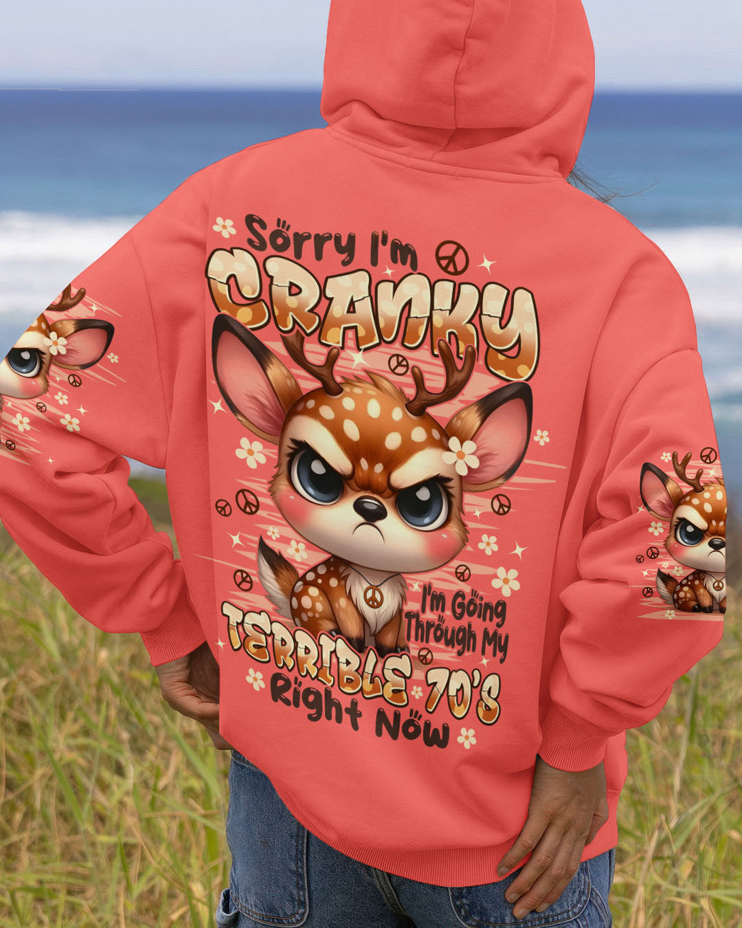 SORRY I'M CRANKY DEER ALL OVER PRINT - TYPQ3009251