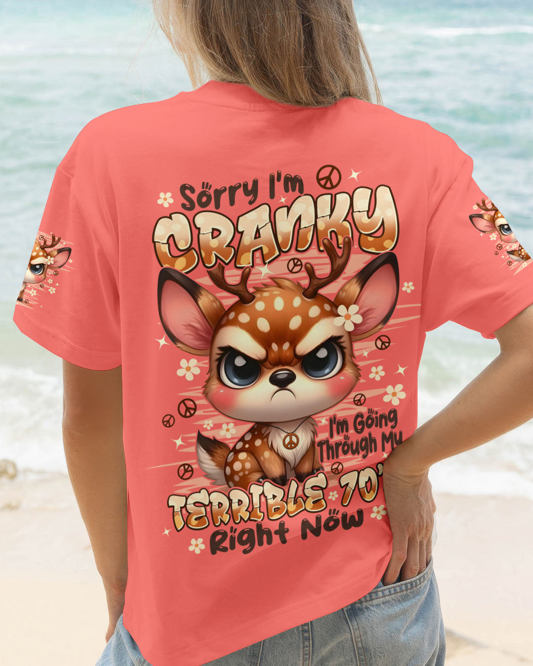 SORRY I'M CRANKY DEER ALL OVER PRINT - TYPQ3009251