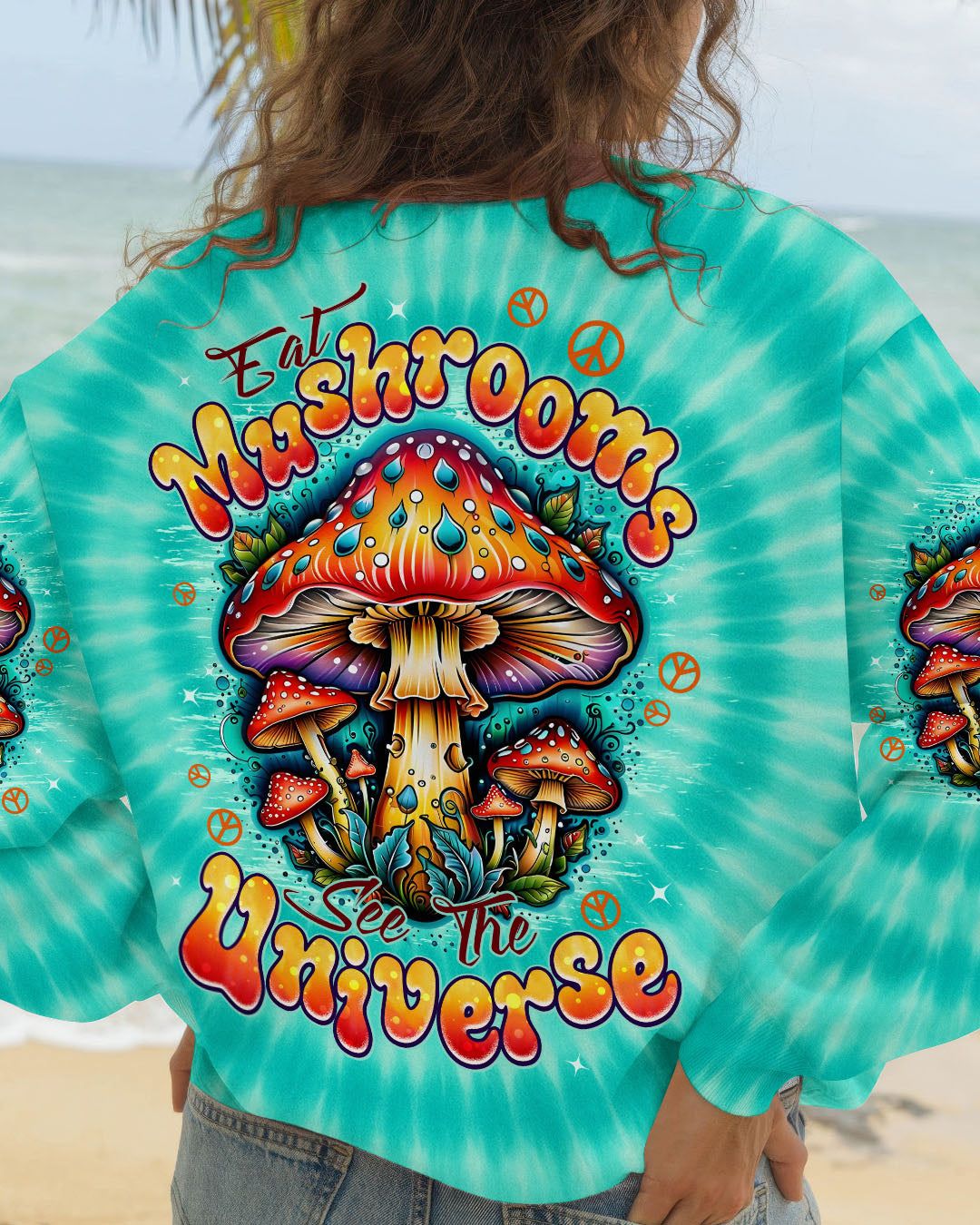 EAT MUSHROOMS SEE THE UNIVERSE TIE DYE ALL OVER PRINT - TYPQ3010251