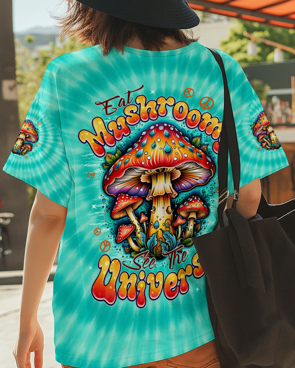 EAT MUSHROOMS SEE THE UNIVERSE TIE DYE ALL OVER PRINT - TYPQ3010251