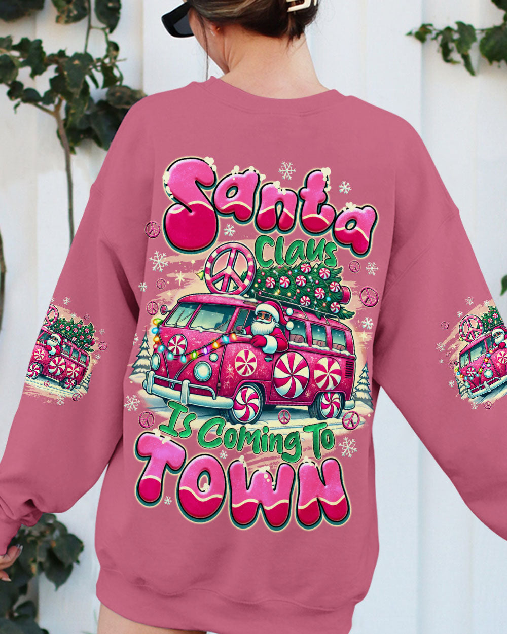 SANTA CLAUS IS COMING CHRISTMAS ALL OVER PRINT - TYQY0110253