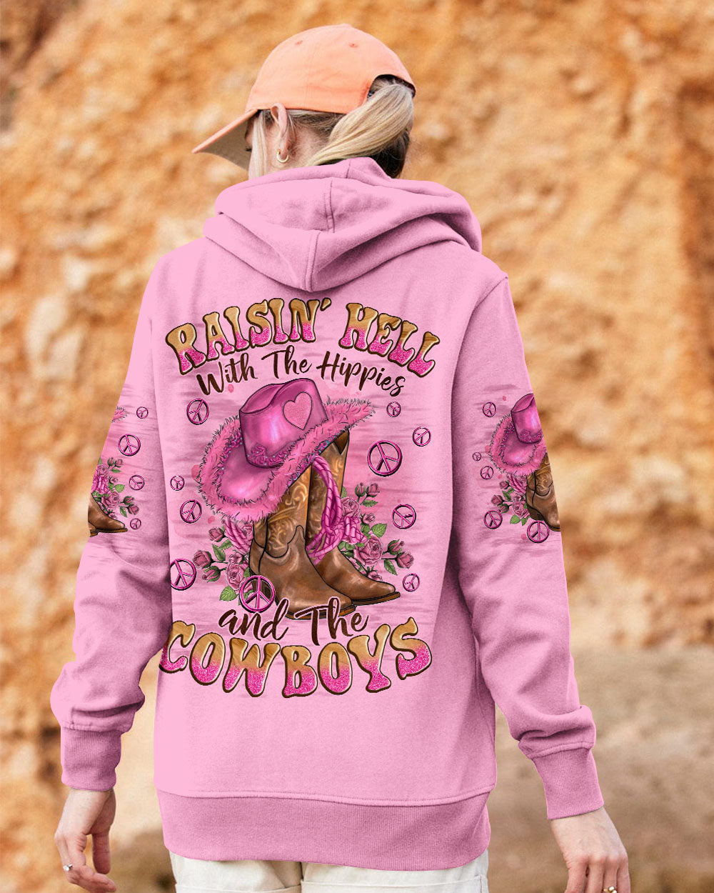 THE HIPPIES AND THE COWBOYS ALL OVER PRINT - TYQY0212244