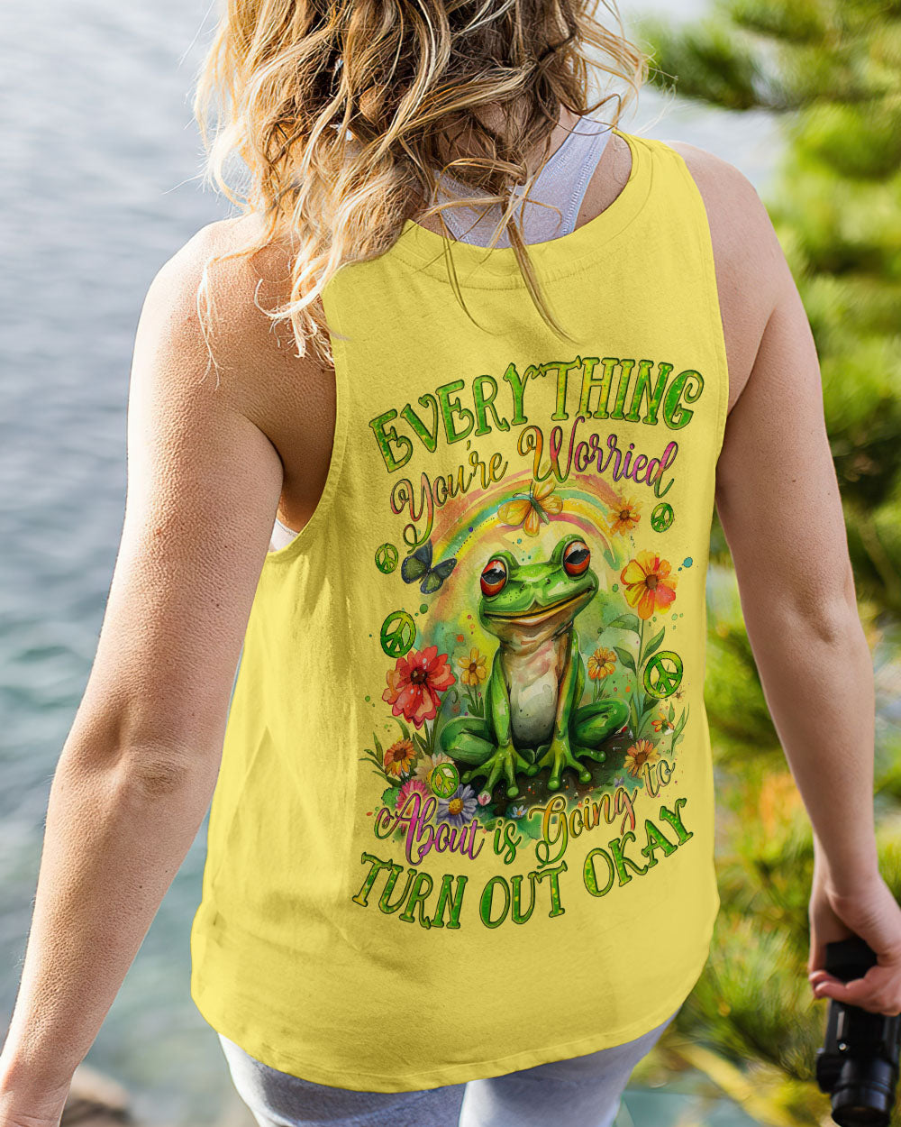 EVERYTHING TURN OUT OKAY FROG ALL OVER PRINT - TYQY0403245