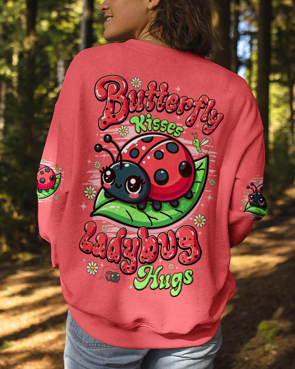 BUTTERFLY KISSES AND LADYBUG HUGS ALL OVER PRINT - TYQY0407251