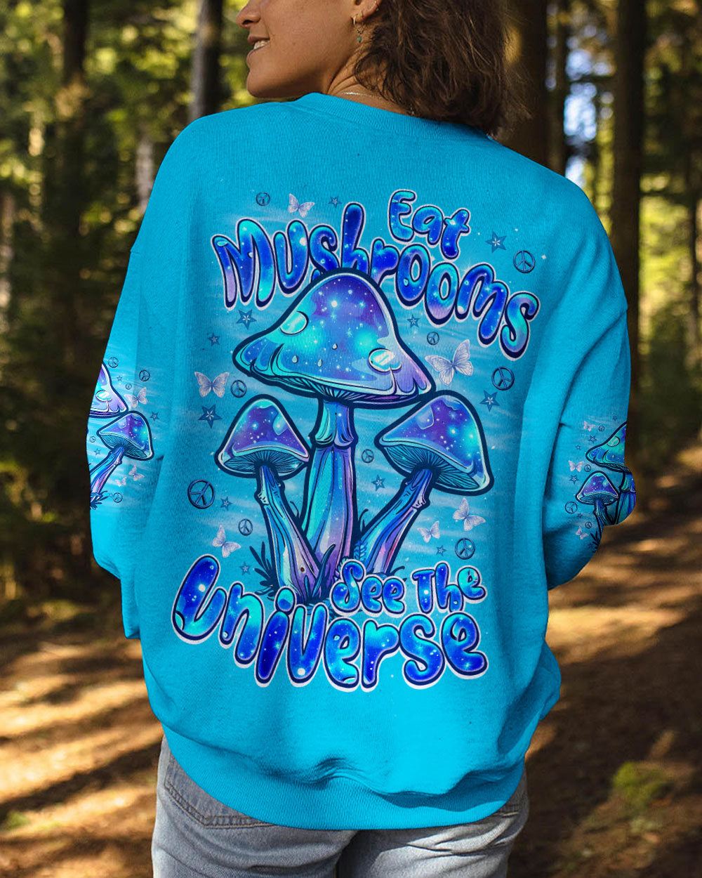 EAT MUSHROOMS SEE THE UNIVERSE ALL OVER PRINT - TYQY0408251