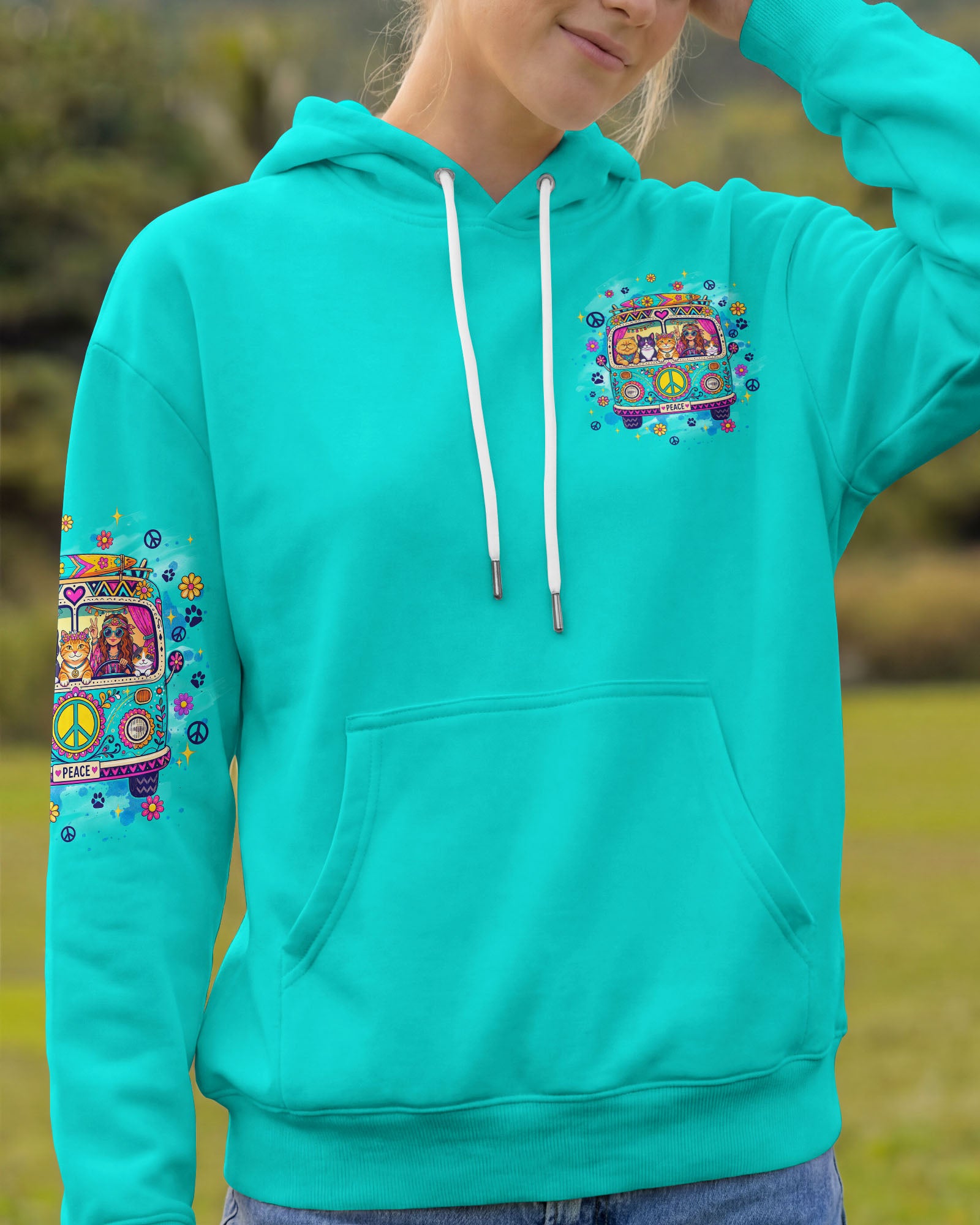 AND SHE LIVED HAPPILY EVER AFTER CAT ALL OVER PRINT - TYQY0408261
